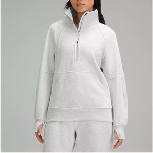 Scuba Oversized Funnel-Neck Half Zip Long
